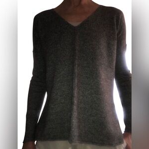 Aritzia  Babaton wool linen blend V neck eclectic grandpa slouchy sweater